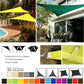 Waterproof Sun Shelter - Voile d'ombrage triangulaire pour jardin, patio et piscine