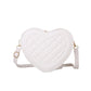 Achetez Maintenant le Sac à Bandoulière Femme Forme d'Amour avec Rhombus et Couleur Unie | AOMshop