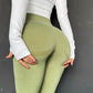 Yoga Pants Femme Haut Taille Leggings Sans Couture Sport Fitness Gym Green-3 Yoga Pants