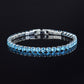 bracelet tennis micro-serti de zircons 4mm pour femmes et hommes