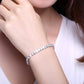 bracelet tennis micro-serti de zircons 4mm pour femmes et hommes