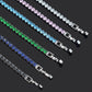 bracelet tennis micro-serti de zircons 4mm pour femmes et hommes
