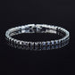 bracelet tennis micro-serti de zircons 4mm pour femmes et hommes Black