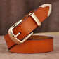 ceinture en cuir véritable MEDYLA pour femmes Camel