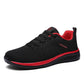 chaussures décontractées confortables hommes Black red