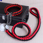 collier de couleur amélioré de haute qualité harnais pour grands chiens black red 1