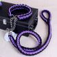 collier de couleur amélioré de haute qualité harnais pour grands chiens purple black 1