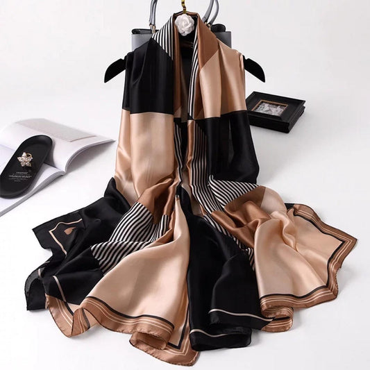 nouveau foulard en soie femmes châle mode doux poncho en mousseline