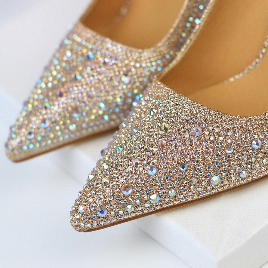 talons hauts pour femmes Chaussures or noir élégant mariage