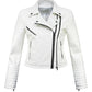 veste cuir- femme- look punk et streetwear 1828 White